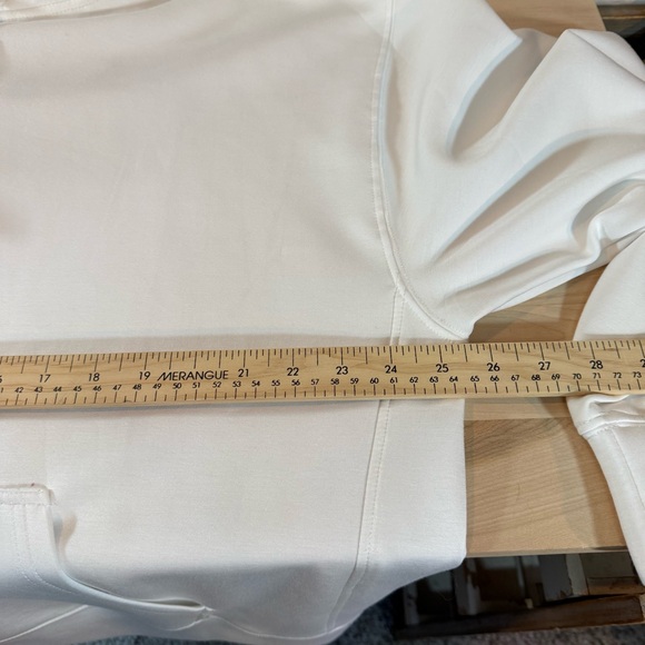 SOFT White Zip Hoodie, Stretchy XL NWT - Picture 3 of 10